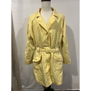 Venezia Vintage Rain Coat Size 18/20 Yellow‎